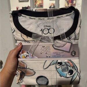 Disney 100 Family Sleep Set with Black and White Accents